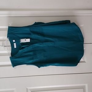 NY & Co Green Sleveless Blouse